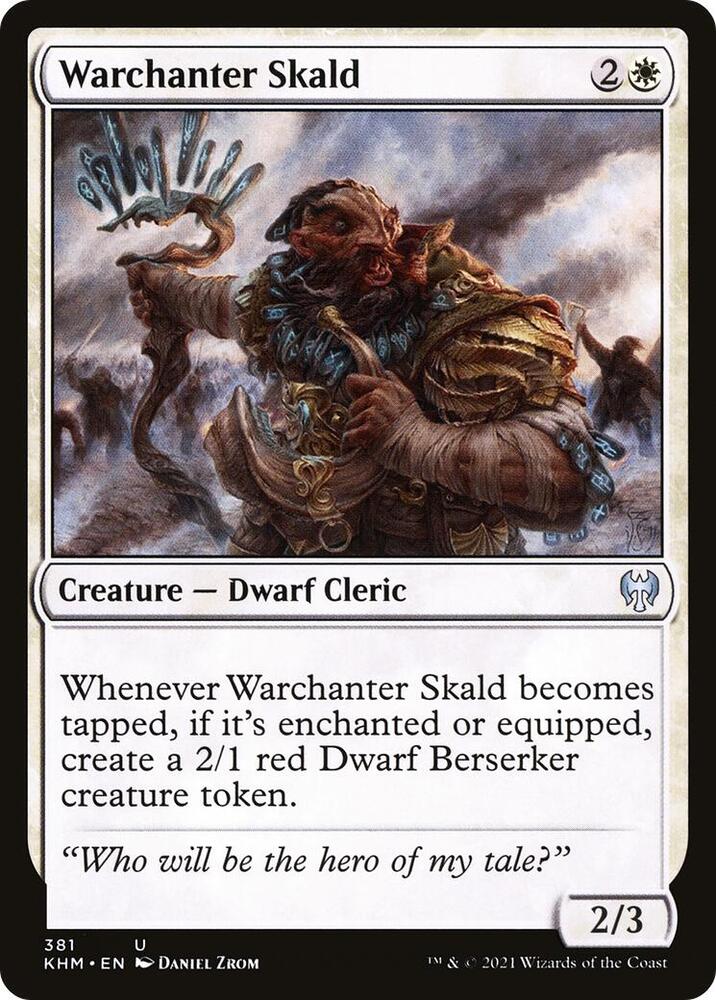 Warchanter Skald 381 card from Kaldheim