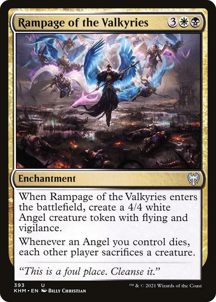 Rampage of the Valkyries 393 card from Kaldheim