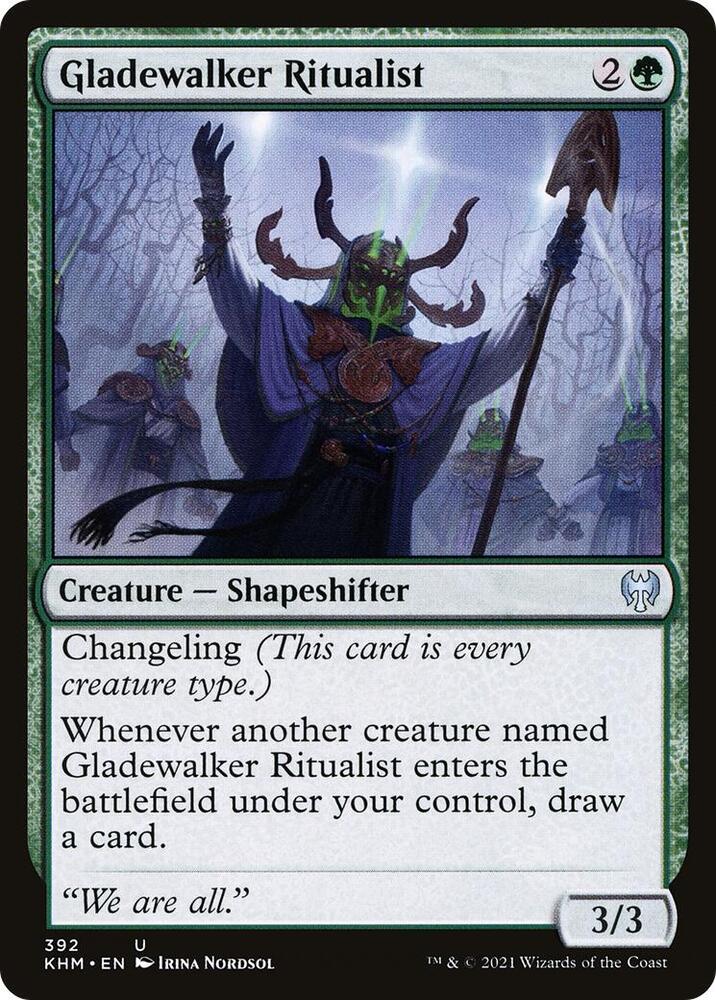 Gladewalker Ritualist 392 card from Kaldheim