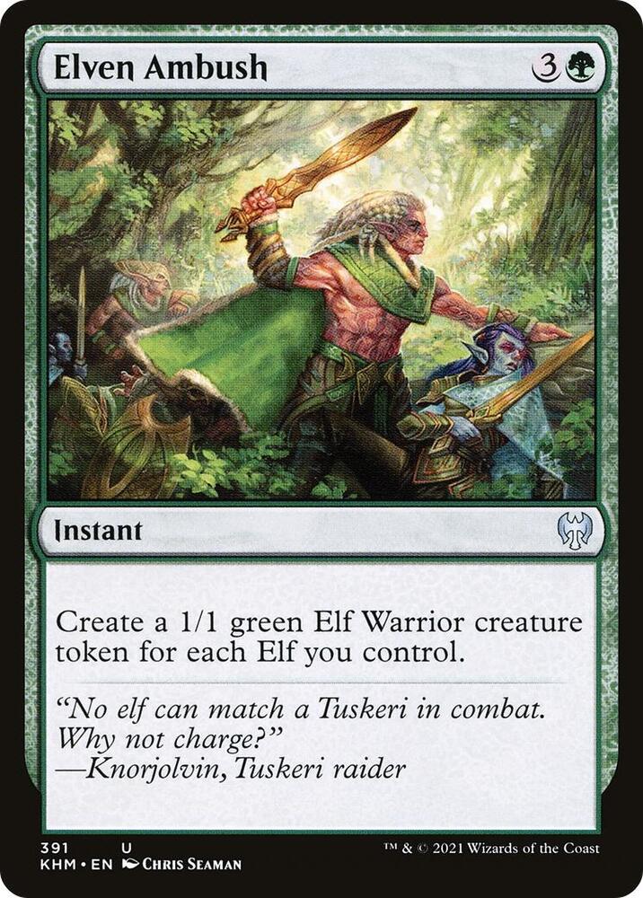 Elven Ambush 391 card from Kaldheim