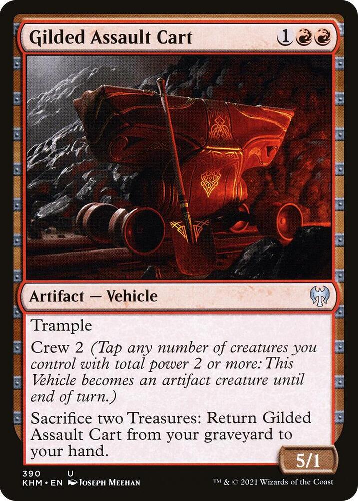 Gilded Assault Cart 390 card from Kaldheim