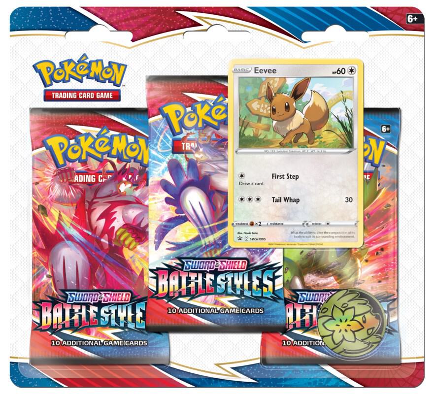 Battle Styles 3 Pack Blister [Eevee] card from SWSH05: Battle Styles