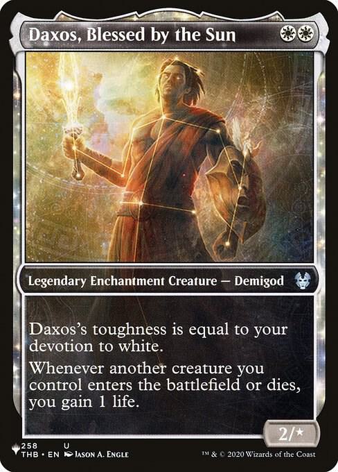 Daxos, Blessed by the Sun (Showcase) 258/254 card from The List Reprints