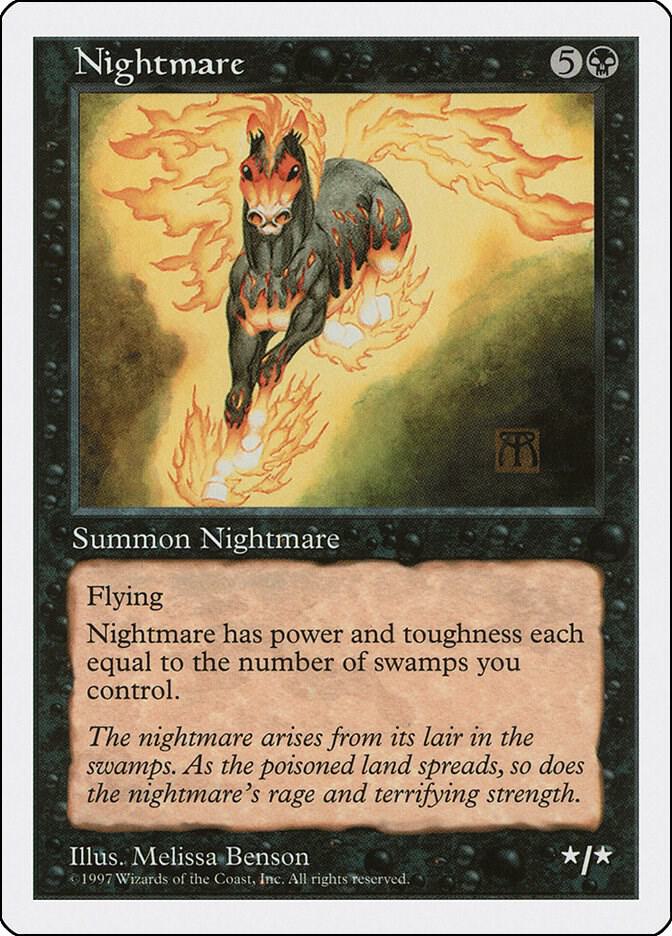 Nightmare card from Fifth Edition