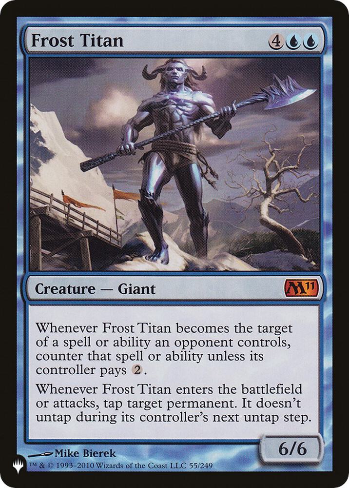 Frost Titan 55/249 card from The List Reprints