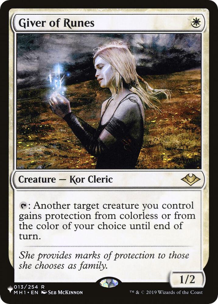 Giver of Runes 013/254 card from The List Reprints