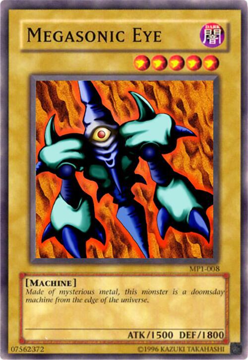Megasonic Eye MP1-008 card from McDonald's Promo