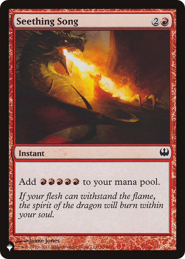 Seething Song (DDG) 70/81 card from The List Reprints