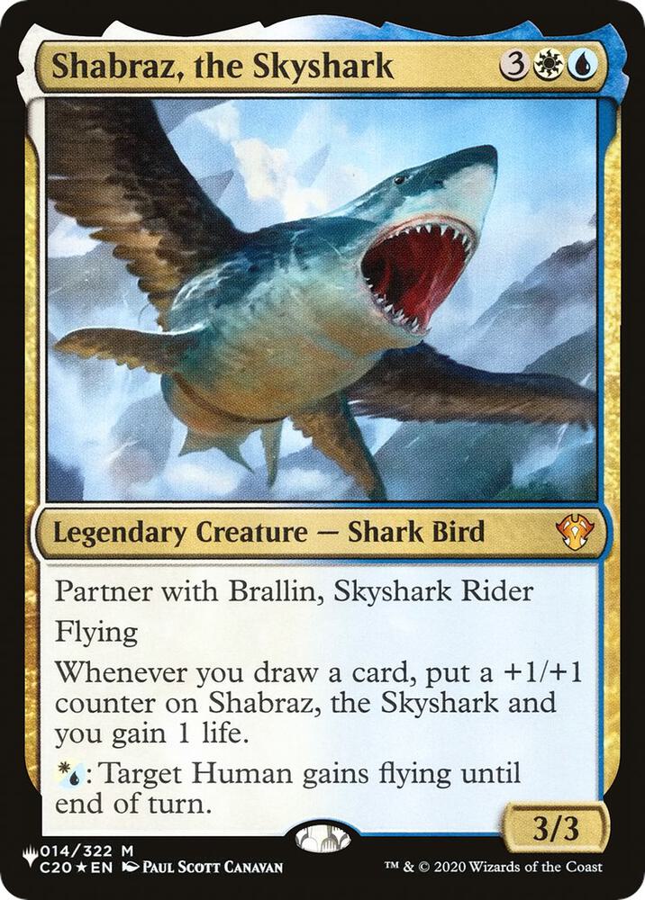 Shabraz, the Skyshark 014/322 card from The List Reprints