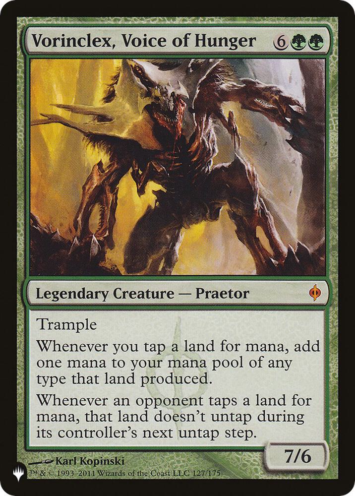 Vorinclex, Voice of Hunger 127/175 card from The List Reprints