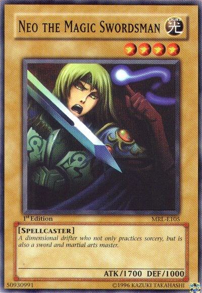 Neo the Magic Swordsman MRL-E105 card from Magic Ruler