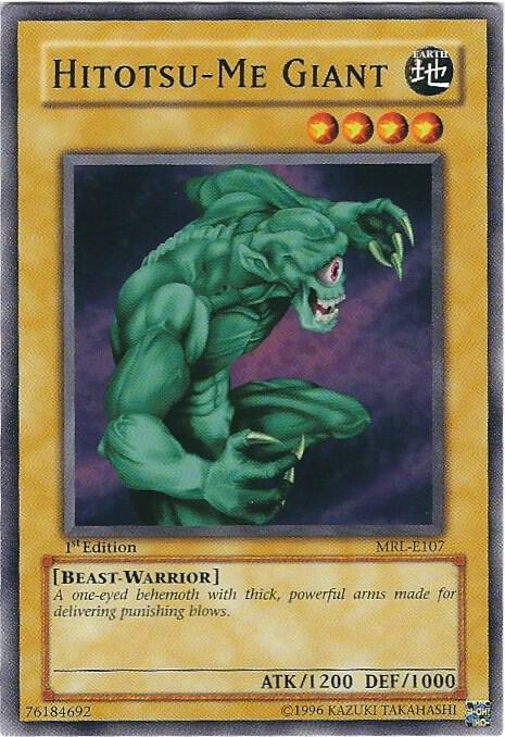Hitotsu-Me Giant MRL-E107 card from Magic Ruler