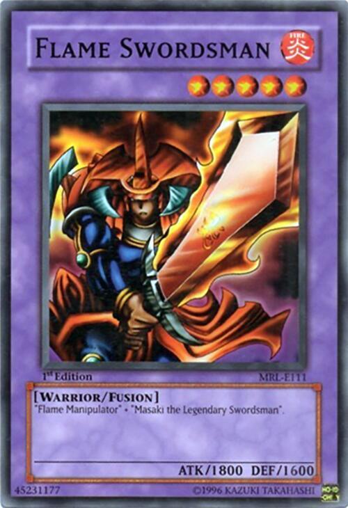 Flame Swordsman MRL-E111 card from Magic Ruler