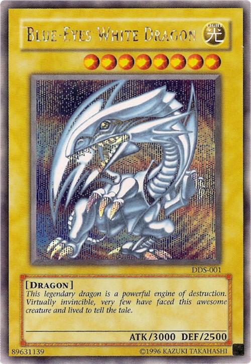 Blue-Eyes White Dragon (Dark Duel Stories) DDS-001 card from Yu-Gi-Oh! Video Game Promotional Cards