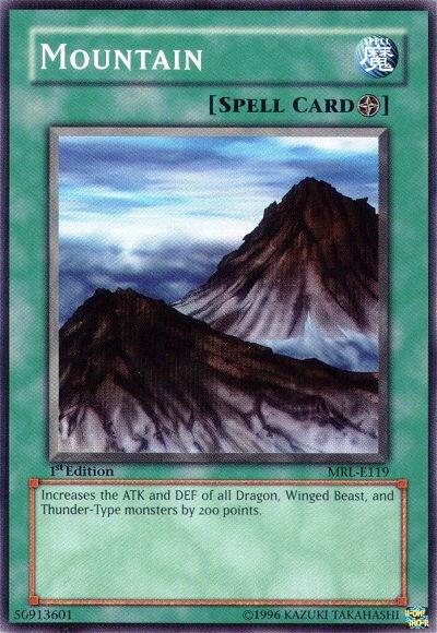 Mountain MRL-E119 card from Magic Ruler