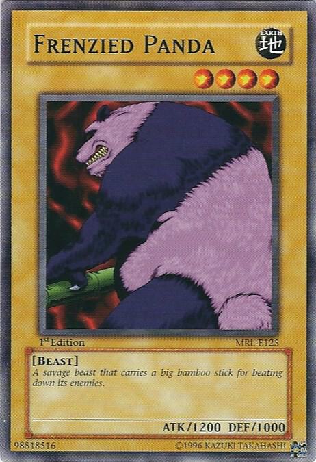 Frenzied Panda MRL-E125 card from Magic Ruler