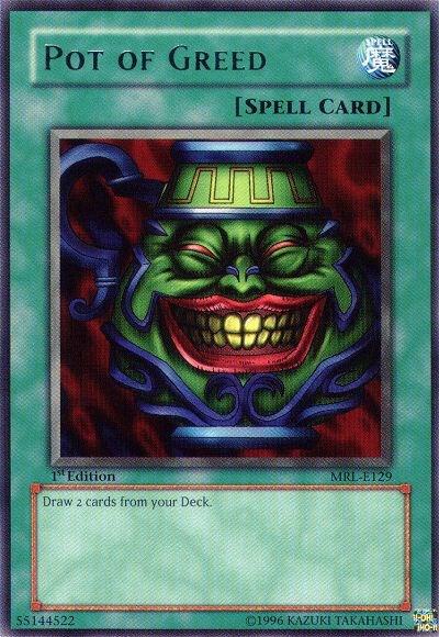 Pot of Greed MRL-E129 card from Magic Ruler