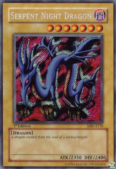 Serpent Night Dragon MRL-E130 card from Magic Ruler