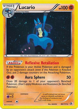 Lucario - 80/113 (Cosmos Holo) 080/113 card from Miscellaneous Cards & Products