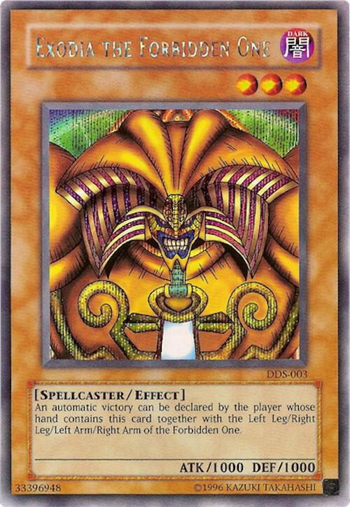 Exodia the Forbidden One (Dark Duel Stories) DDS-003 card from Yu-Gi-Oh! Video Game Promotional Cards