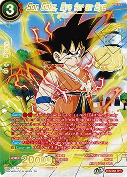 Son Goku, Eye for an Eye (SPR) BT12-005 card from Vicious Rejuvenation