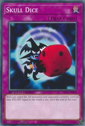 Skull Dice EDS-003 card from Eternal Duelist Soul