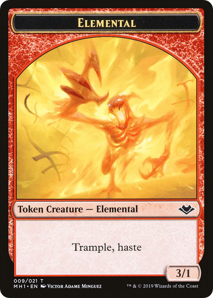 Elemental (009) // Goblin Double-Sided Token 9 // 10 card from Modern Horizons