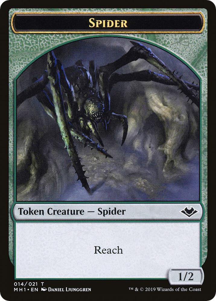 Spider // Spirit Double-Sided Token 14 // 16 card from Modern Horizons