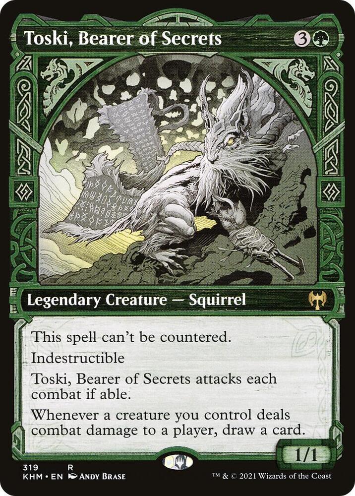 Toski, Bearer of Secrets (Showcase) 319 card from Kaldheim