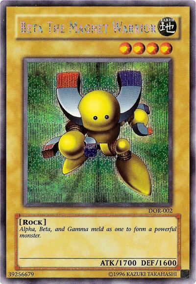 Beta the Magnet Warrior DOR-002 card from Duelist of the Roses