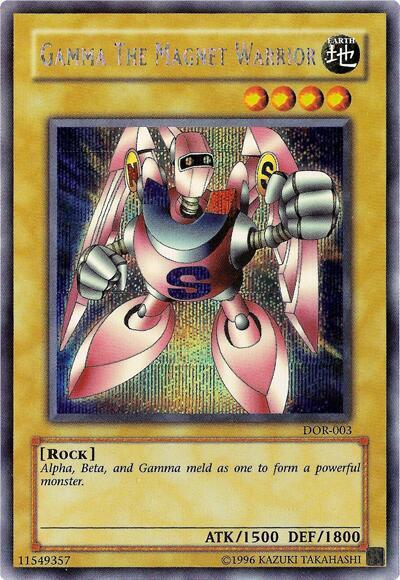 Gamma the Magnet Warrior DOR-003 card from Duelist of the Roses