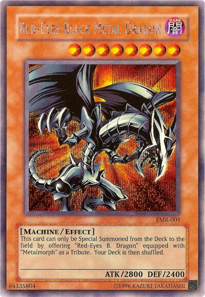Red-Eyes Black Metal Dragon (Forbidden Memories) FMR-001 card from Yu-Gi-Oh! Video Game Promotional Cards