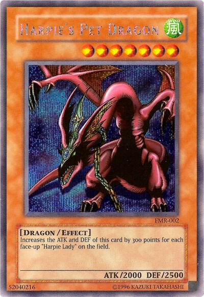 Harpie's Pet Dragon (Forbidden Memories) FMR-002 card from Yu-Gi-Oh! Video Game Promotional Cards