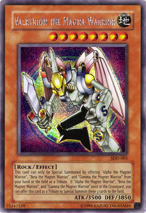 Valkyrion the Magna Warrior SDD-001 card from Stairway to the Destined Duel