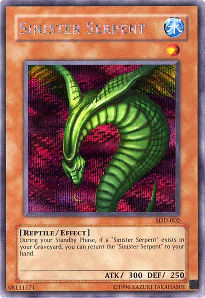 Sinister Serpent SDD-002 card from Stairway to the Destined Duel