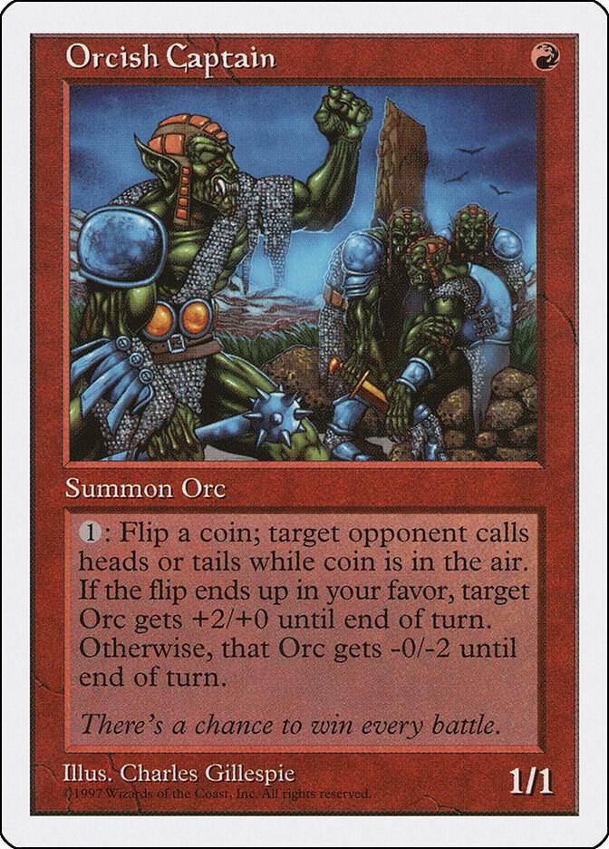 Orcish Captain card from Fifth Edition