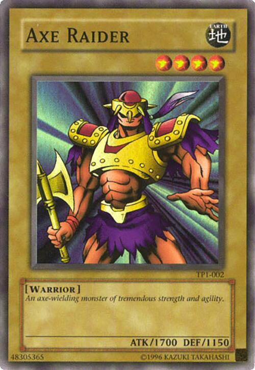 Axe Raider TP1-002 card from Tournament Pack 1