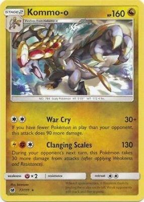 Kommo-o - 77/111 (Cracked Ice Holo) 077/111 card from Deck Exclusives