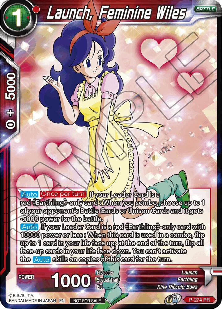 Launch, Feminine Wiles (Unison Warrior Series Tournament Pack Vol.3) P-274 card from Tournament Promotion Cards