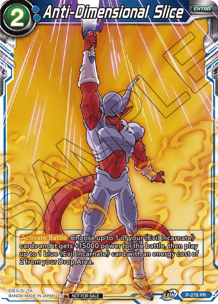 Anti-Dimensional Slice (Unison Warrior Series Tournament Pack Vol.3) P-278 card from Tournament Promotion Cards