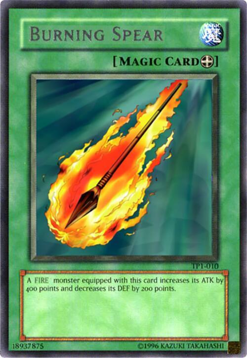 Burning Spear TP1-010 card from Tournament Pack 1