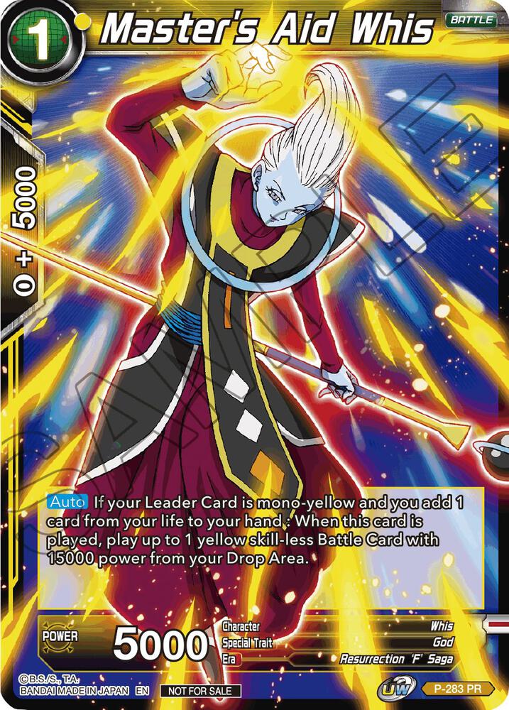 Master's Aid Whis (Unison Warrior Series Tournament Pack Vol.3) P-283 card from Tournament Promotion Cards