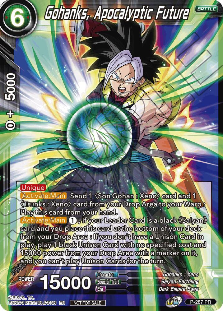 Gohanks, Apocalyptic Future (Unison Warrior Series Tournament Pack Vol.3) P-287 card from Tournament Promotion Cards