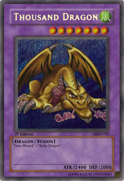 Thousand Dragon MRD-143 card from Metal Raiders