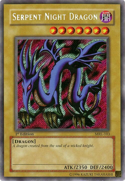 Serpent Night Dragon MRL-103 card from Magic Ruler