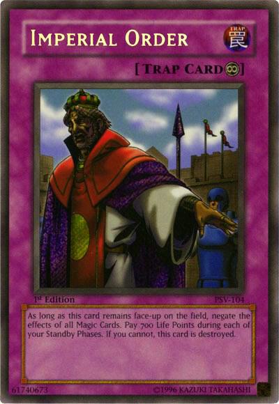 Imperial Order PSV-104 card from Pharaoh's Servant