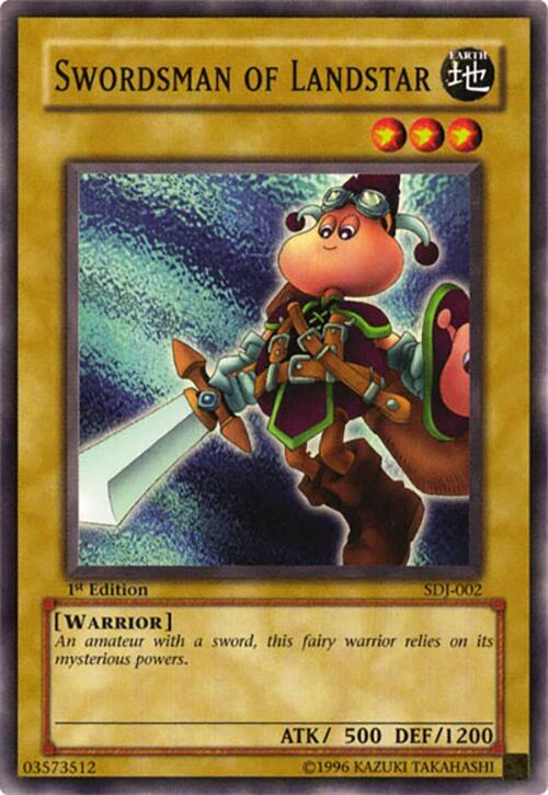 Swordsman of Landstar SDJ-002 card from Starter Deck: Joey