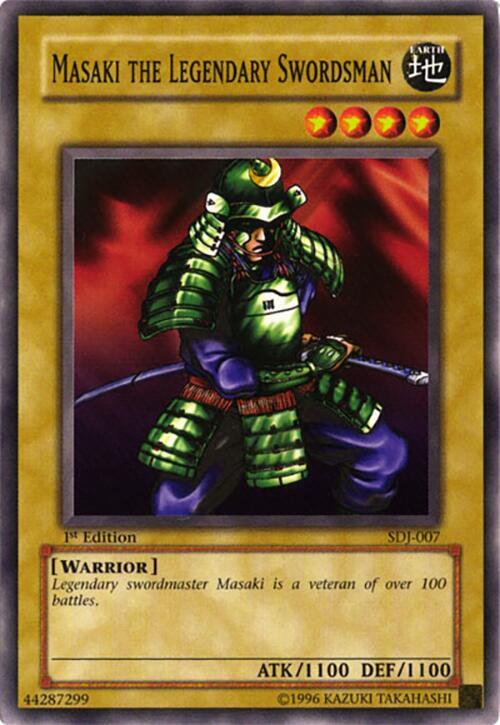 Masaki the Legendary Swordsman SDJ-007 card from Starter Deck: Joey