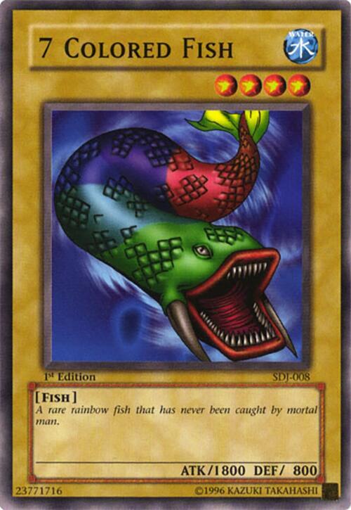 7 Colored Fish SDJ-008 card from Starter Deck: Joey