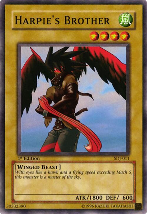 Harpie's Brother SDJ-011 card from Starter Deck: Joey